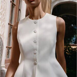 Zara peplum vest size M